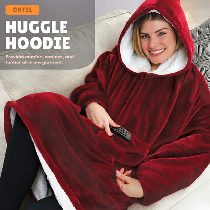 Ontel Huggle Hoodie Oversized Blanket Hoodie for Men & Women