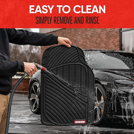 All Weather Rubber Car Floor Mats - 3 Piece Floor Mats