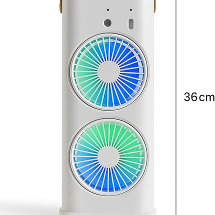 Portable USB Mist Spray Fan - Double Ended Air Cooler