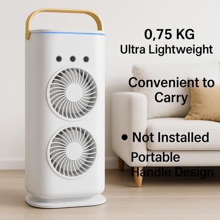 Portable USB Mist Spray Fan - Double Ended Air Cooler